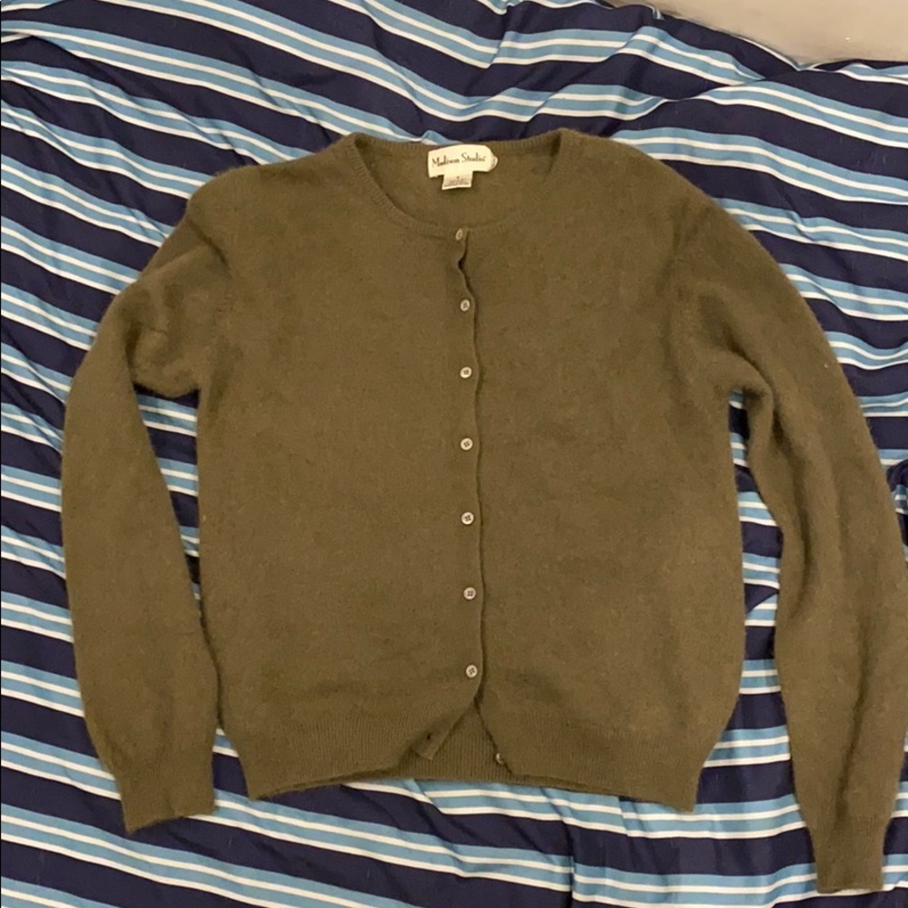 Cashmere Button Front Cardigan Sweater